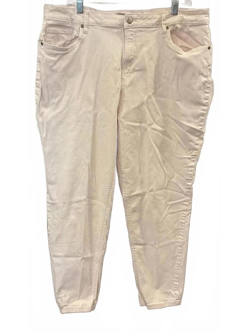 Falls Creek Womens Pink Stretchy Jeans Size 20